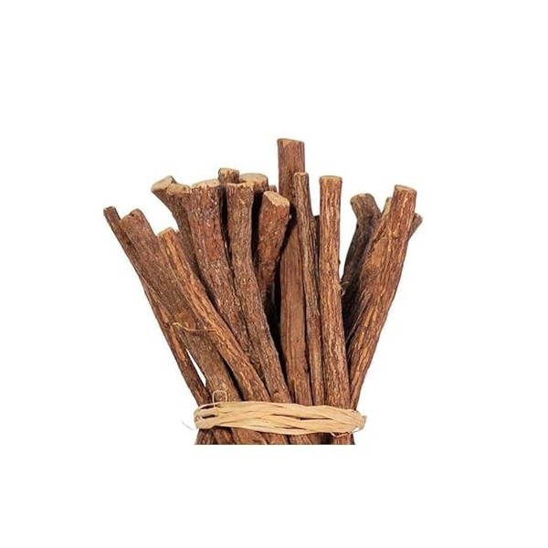 100g Bâton de réglisse - Glycyrrhiza glabra - Reglisse Baton | bâton de reglisse bois à macher - Arôme & Goût Intense - 100% 