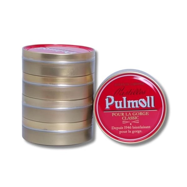 Lot 5 Boites Pulmoll Rétro classique | Edition limitée | Pastilles Pulmoll Depuis 1946