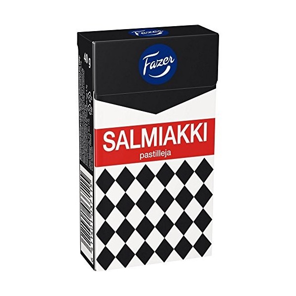 Fazer Salty Liquorice SALMIAKKI 40gX5 coffret