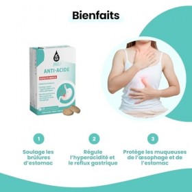 LCA DIGEST Comprimés | Brûlures d’estomac & Remontées acides | Dès 12 ans | 30 comprimés