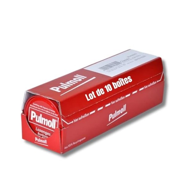 Barquette de 10 boîtes Pulmoll | Format économique | Depuis 1946 Classique 