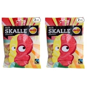 Bubs Skull Sour Réglisse 2 Pack of 90g