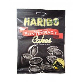 Haribo Gâteaux Pontefract Authentique - Réglisse Douce 160 g Réglisse