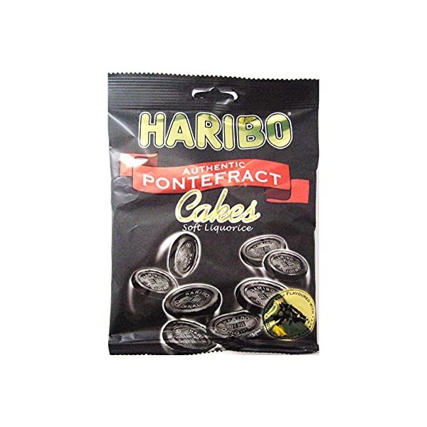 Haribo Gâteaux Pontefract Authentique - Réglisse Douce 160 g Réglisse