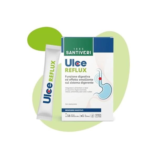 Santiveri - Ulce Reflux de 16 bâtons orosolubles - Bien-être digestif