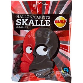 Bubs Skull Raspberry Réglisse 6 Packs of 90g
