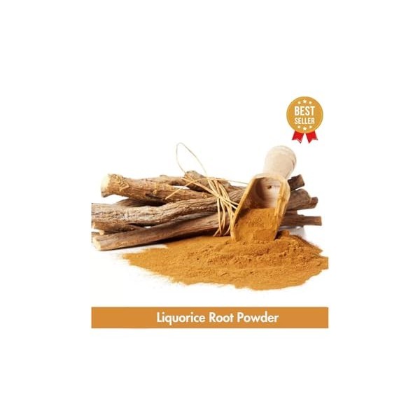 Poudre de racine de réglisse de qualité supérieure Jethimadh Poudre de racine de mulethi HerbsnSpiceit 1 kg Réglisse