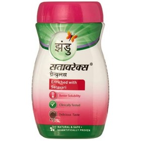 Zandu Satavarex Granules, 210 g, enrichi en Satavari/Shatavari, cliniquement testés, naturels et sûrs, scientifiquement prouv