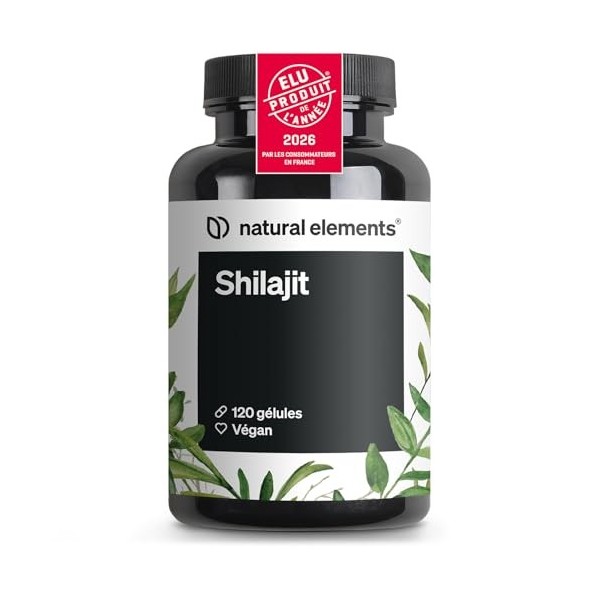 Shilajit Pure – 120 Capsules Hautement Dosées – 1300mg par Dose Quotidienne – Mumijo Shilajit Original de Résine de lHimalay