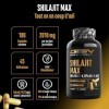 Mumijo Shilajit Max - 180 gélules à haut dosage avec 2000 mg par dose journalière - extrait original 10:1 avec 50% d’acide fu