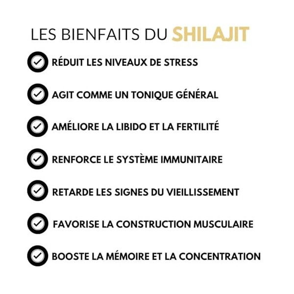 Shilajit grade OR 50g - Résine pure authentique | Qualité premium | Purifié | Récolté dans les montagnes de lHimalaya | Ay