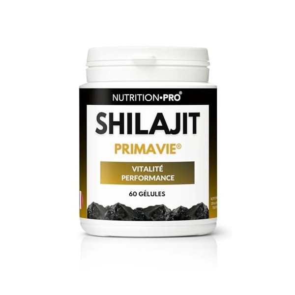 Shilajit Primavie® – 60 Gélules • Référence mondiale du Shilajit • Extrait Breveté • Vitalité & Énergie • Fabriqué en France 