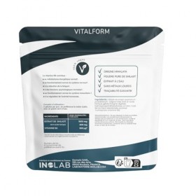 INOLAB Shilajit Pur de l’Himalaya 1000 mg, hautement dosé en acides fulviques 50% et humiques I Énergie, boost metabolisme 