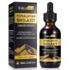 Shilajit Drops Complément alimentaire pur naturel de lHimalaya avec 85 + oligo-minéraux et acides humiques acides humiques H