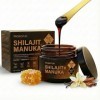 PROBIOPUR - Shilajit + Manuka – 50g -Formule exclusive 2-en-1 – Résine 100% pure Himalaya + Manuka MGO 200+ – Acide fulvique 