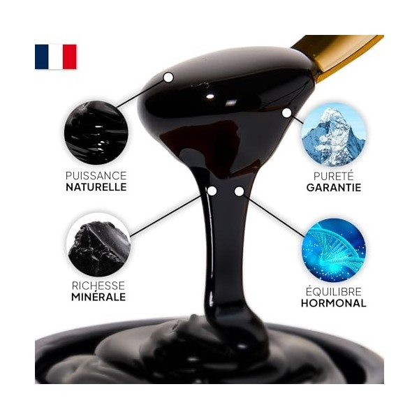 SHILAJIT TEAM NUTRITION | Résine Pure Grade Or de l’Himalaya | Haut en Acide Fulvique | Testé & Certifié En France | Énergie,