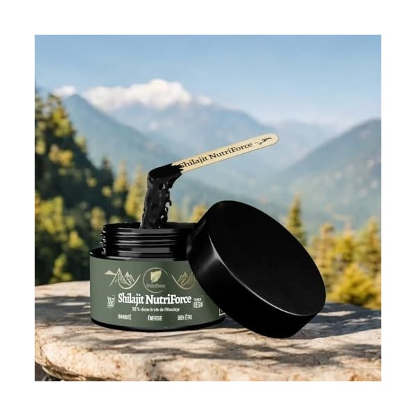 Résine de Shilajit de lHimalaya - Seul vrai Shilajit en France