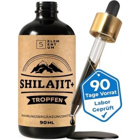 Shilajit Himalaya – Extrait liquide pur Mumijo | 90 ml | 85% d’acides fulviques | Haute concentration | Végan et testé en lab