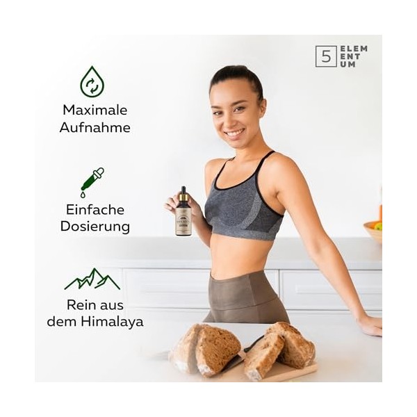 Shilajit Himalaya – Extrait liquide pur Mumijo | 90 ml | 85% d’acides fulviques | Haute concentration | Végan et testé en lab