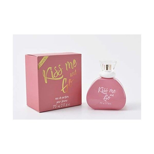 ANDRE LAROM Eau de parfum pour femme 75 ml - Fabriqué en France - Produit de Grasse KISS ME & GO [floral, fruité] 