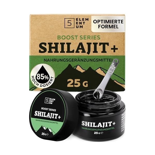 Shilajit Original Himalaya – 90 g 30 g x 3 – 180 jours dapprovisionnement – Shilajit pur Premium hautement dosé à partir d Sh...