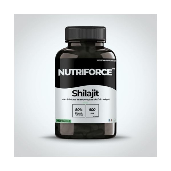 Capsules de Shilajit de lHimalaya – 60 capsules – 500 mg