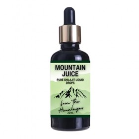 Gouttes liquides Shilajit pur 30 ml Teinture de voyage. Jus de montagne puissant et puissant, résine minérale ayurvédique nat