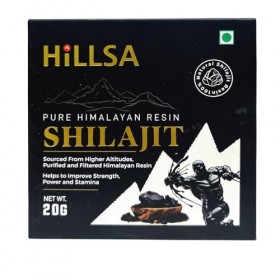 HILLSA Shilajit original 100 % naturel de lHimalaya pour homme et femme testé avec plus de 85 micronéraux et acide fulvique 