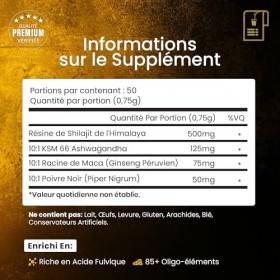 BeepWell Natürliches Himalaya Shilajit Harz – Reich an Fulvinsäure & Spurenelementen – Mit Ashwagandha & Schwarzem Pfeffer – 