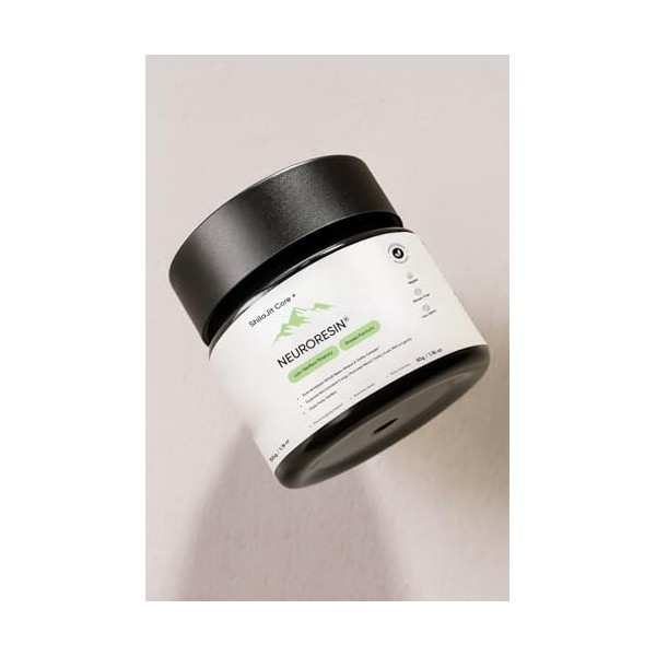 Résine de Shilajit de lHimalaya ShilajitCore 50 g – Résine minérale pure et naturelle – Récoltée à la main en haute altitude