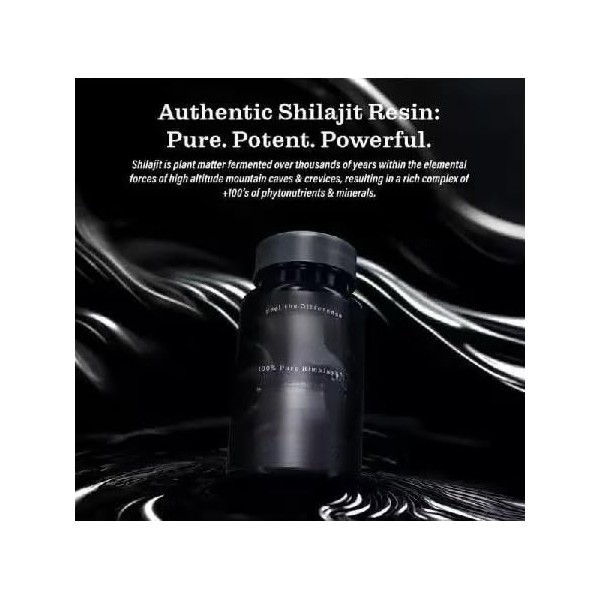 Acide fulvique pur et naturel de lHimalaya, soutient lénergie et la vitalité