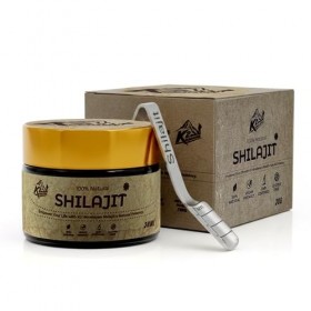 Edel Living Shilajit Original Hhimalaya Boîte en aluminium bio 30 g de résine séchée au soleil Shilajit pur de lHimalayan po