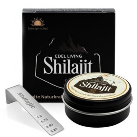 Edel Living Shilajit Original Hhimalaya Boîte en aluminium bio 30 g de résine | Revêtue de Gilgit | Shilajit pur himalayen sé