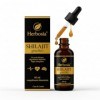 HERBOSIA Shilajit Gouttes 60 ml – Complément Alimentaire Liquide, Résine Himalayenne 100 % Pure, Riche en Acides Fulviques, V