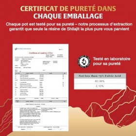 Résine de Shilajit Pure de l’Himalaya | Testée en Laboratoire : 75% d’Acide Fulvique, plus de 85 Minéraux Trace | Shilajit 10