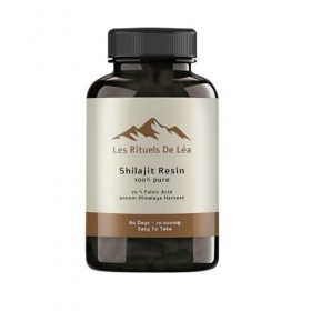Comprimés de shilajit de lHimalaya - Extrait 100 % pur avec 80 % dacide fulvique - 10 000 mg