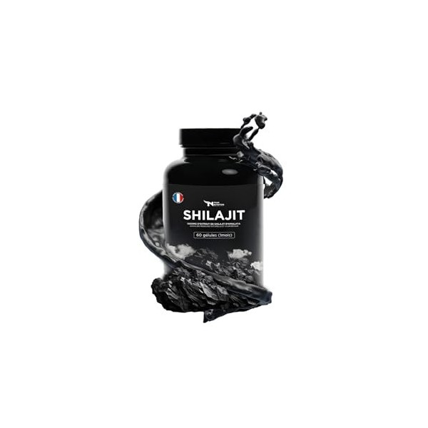 Shilajit Pur de l’Himalaya | Capsules Vegan 1000 mg | Résine Grade Or riche en acide fulvique | Énergie, Vitalité & Bien-être