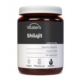 Vitalers Shilajit 400 mg - 60 gélules, Vegan, 2 mois de supplémentation, Sans conservateur, Composition pure Shilajit