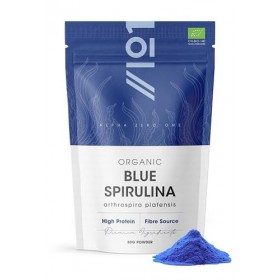 Poudre de spiruline bleue biologique 50 g – Phycocyanine 100 % naturelle pour smoothies – Colorant et ingrédient alimentaire 