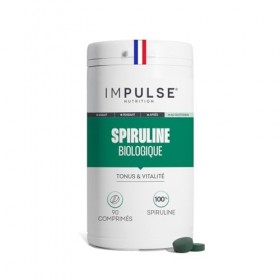 Impulse Nutrition - Spiruline bio - 100% pure - Energie, Fer & Antioxydant - Phycocyanine Puissante - Complément alimentaire 