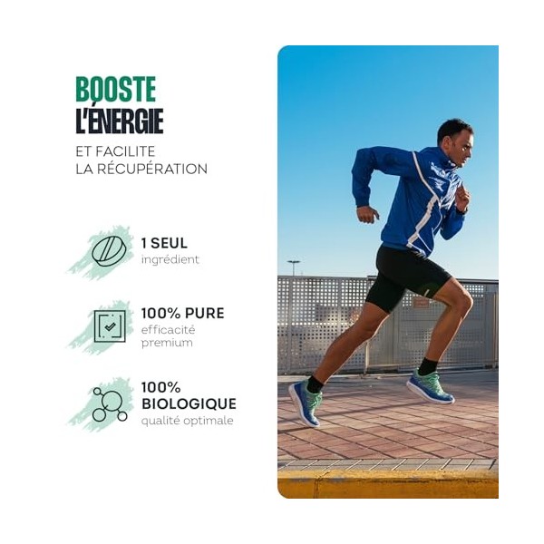 Impulse Nutrition - Spiruline bio - 100% pure - Energie, Fer & Antioxydant - Phycocyanine Puissante - Complément alimentaire 