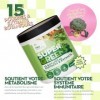 New Nature Super Greens Poudre 250g - Mélange de 15 superaliments - Vegan, Sans Sucre, Sans Additifs - 50 Portions - Fabriqué