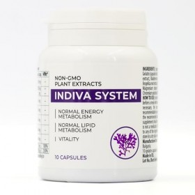 Indiva System Supplément Alimentaire Brûleur de Graisse Puissant, Contrôle dappétit, pour Homme et Femme, Avec Spiruline et 