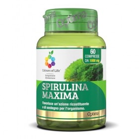 Spirulina Maxima - Supplément de spiruline - Action réparatrice et de soutien pour lorganisme - Vegan et sans gluten, 60 com