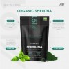 Spiruline Bio 2000mg – 300 Comprimés Véganes – Pressée à Froid Sans Additifs – Pochette Refermable et Recyclable – par Alpha0