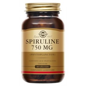 Solgar Spiruline - Tonus et Vitalité - Haute qualité - Défenses naturelles - Vegan - Riche en Protéines - Complément Alimenta