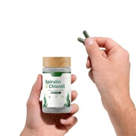 Kit Combinaison Intestinale Spiruline Chlorelle Bio, contenant des probiotiques, adapté à lentretien intestinal quotidien de