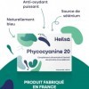 PHYCOCYANINE 20 à lextrait de spiruline et sélénium 20 ampoules de 10ml Heilsa