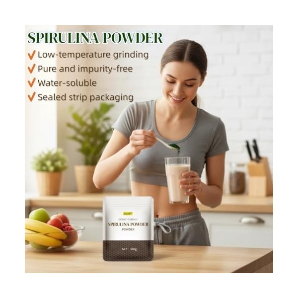 Poudre de Spiruline Bleue Pure,Spiruline Bleue BIO,Spiruline Bleue,Extrait Pur de Phycocyanine,Colorant Alimentaire Bleu Natu