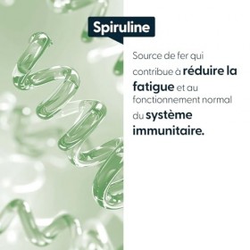 Spiruline BIO Spirulina platensis – 3000 mg/jour 6 comprimés – 180 comprimés – 100% pure et naturelle – Sans additif – Vé Spi...
